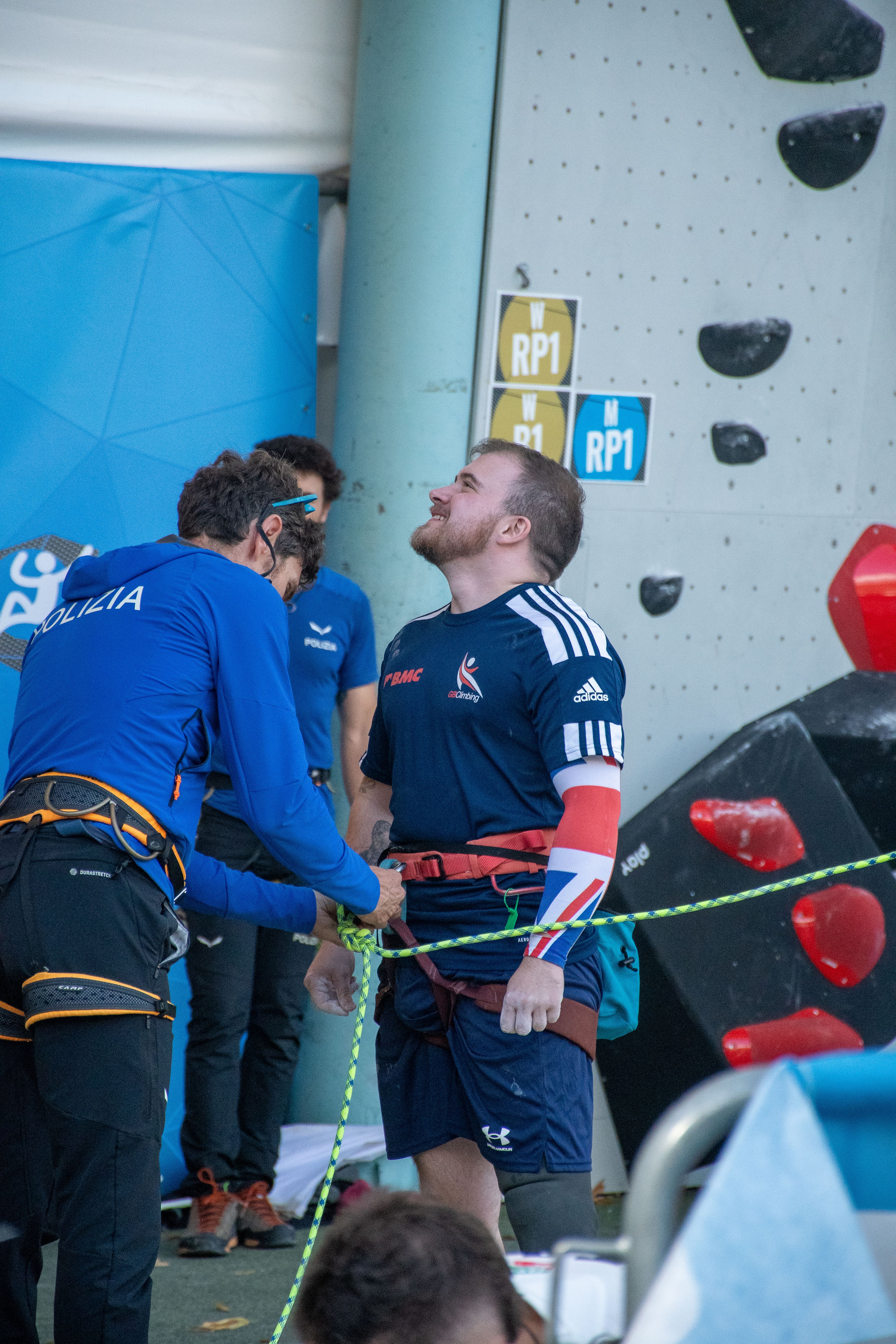 Rock climbing with a prosthetic leg