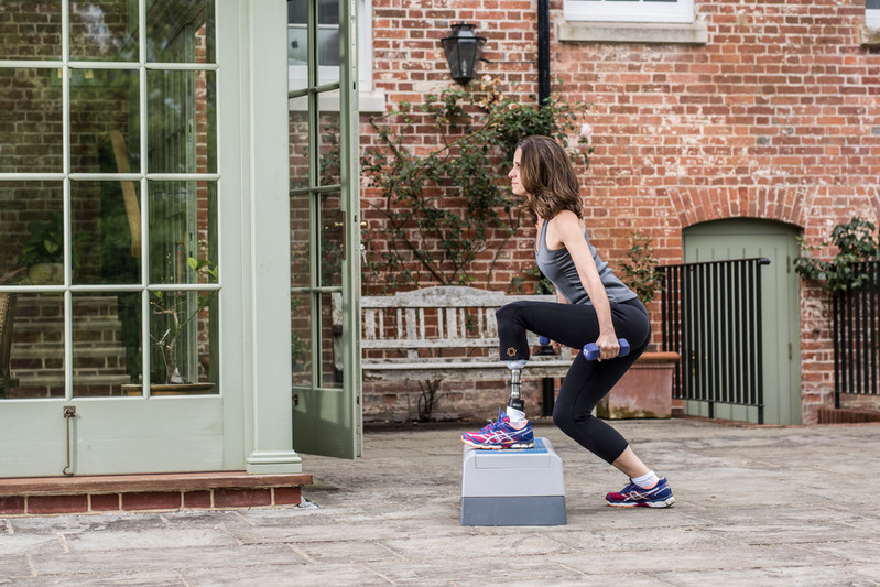 Georgy noticed that her balance improves when she is wearing the Elan prosthetic foot