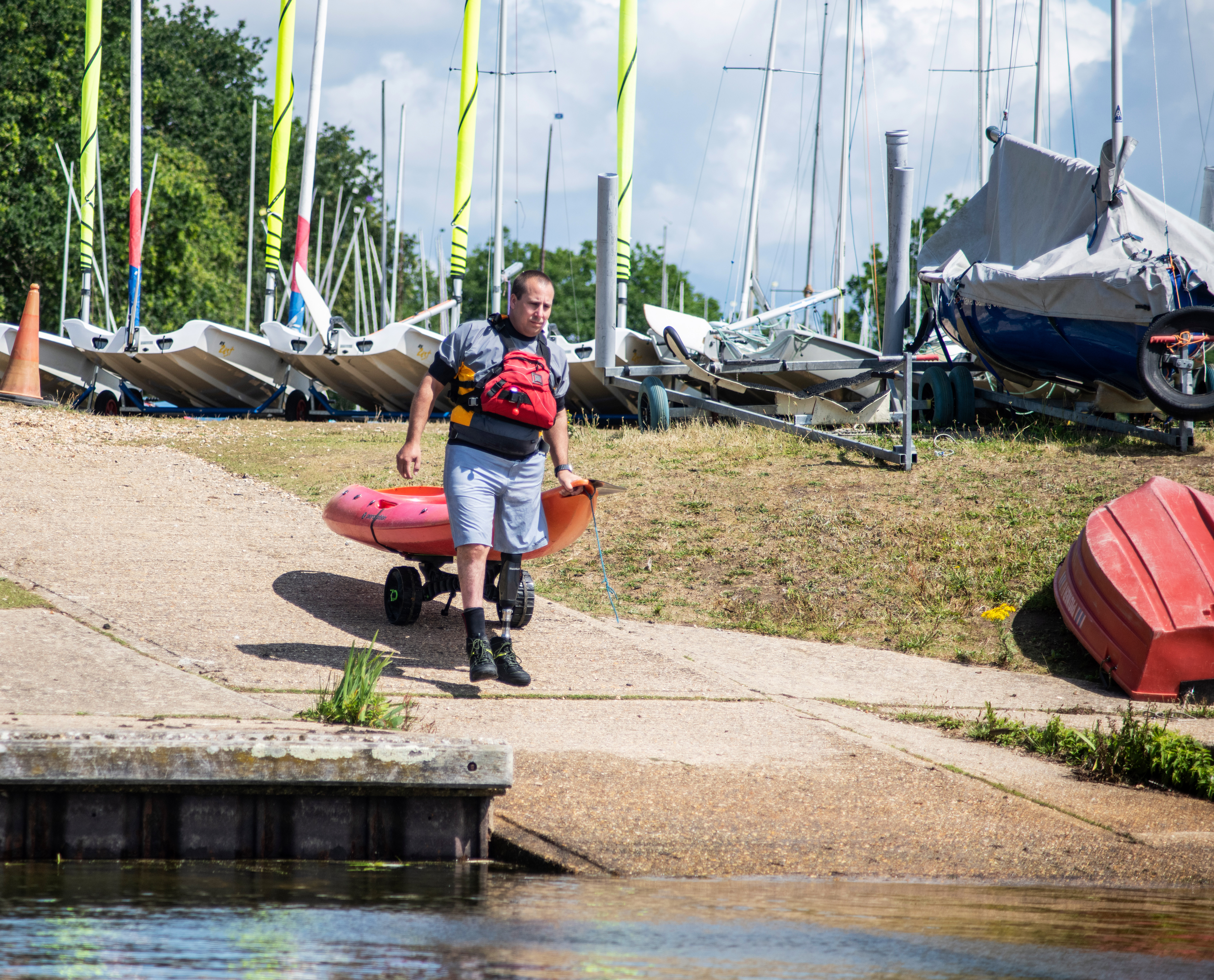 Slippery slopes are made easier thanks to the Orion3 prosthetic knee from Blatchford.